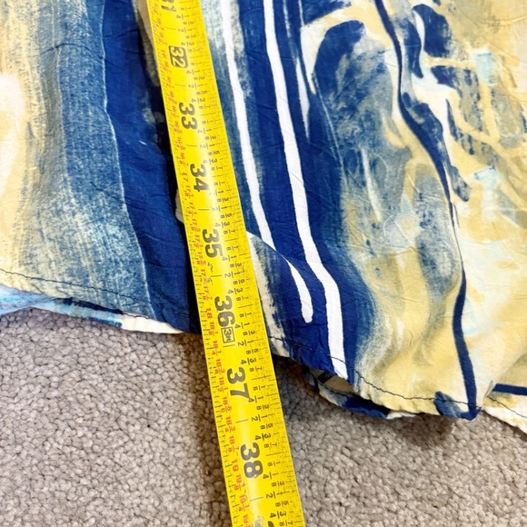 Jams World 60 Year Anniversary Kimono Jacket One Size Blue Abstract Art Hawaiian - Picture 13 of 14